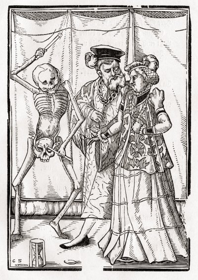 Death comes to the Duchess, engraved by Georg Scharffenberg, from 